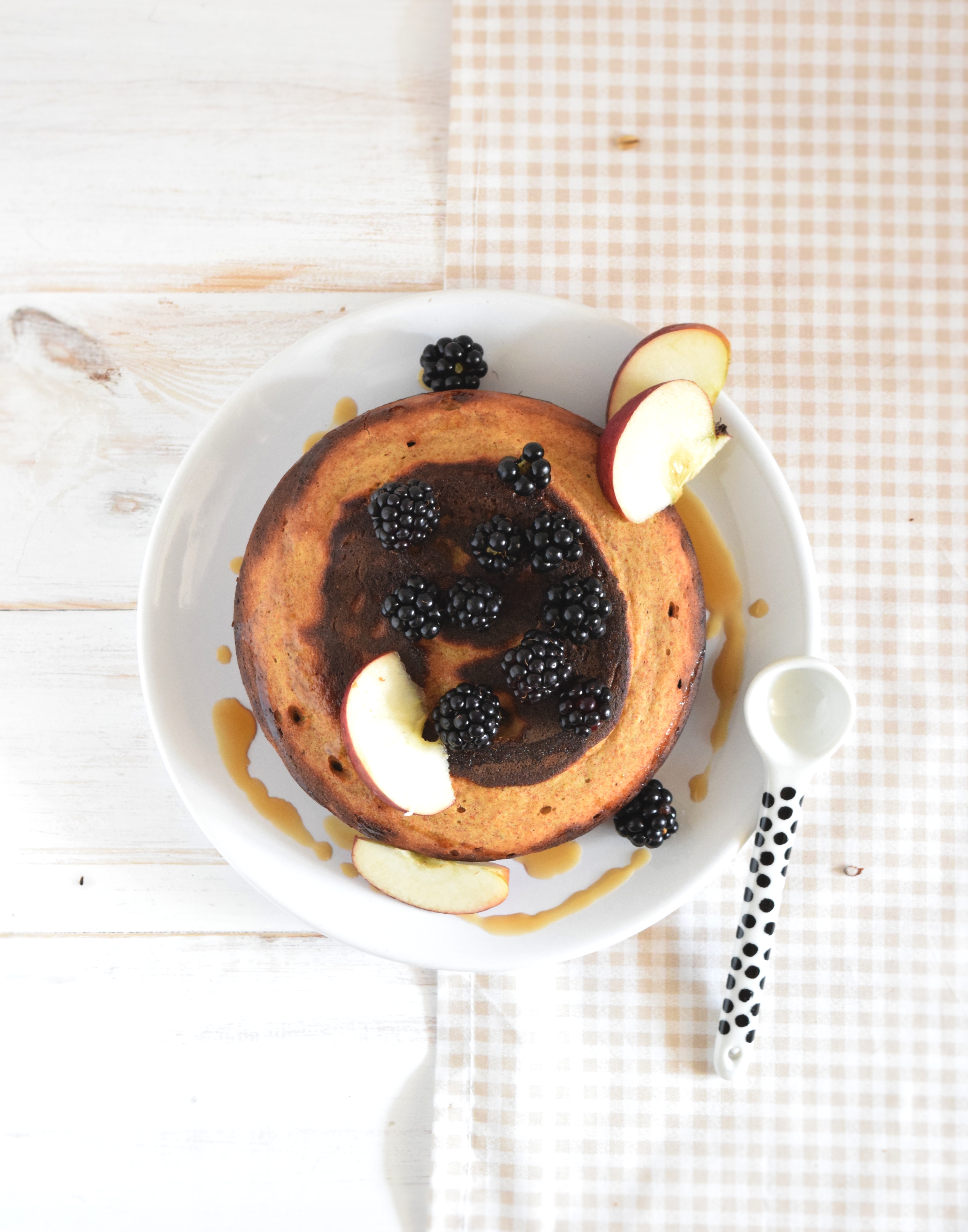 Fit pancake banana e sciroppo d’acero