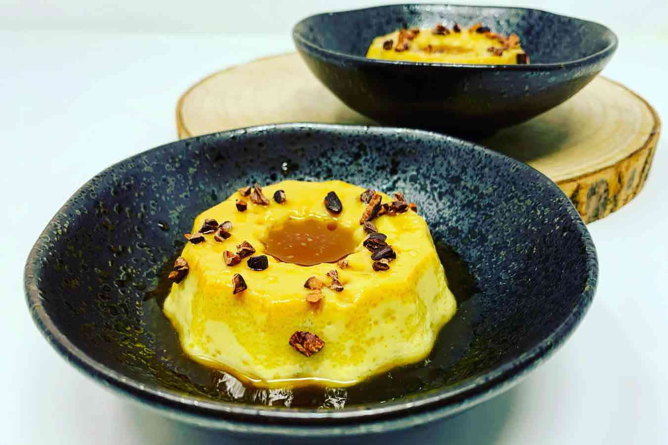 Flan allo sciroppo d'acero