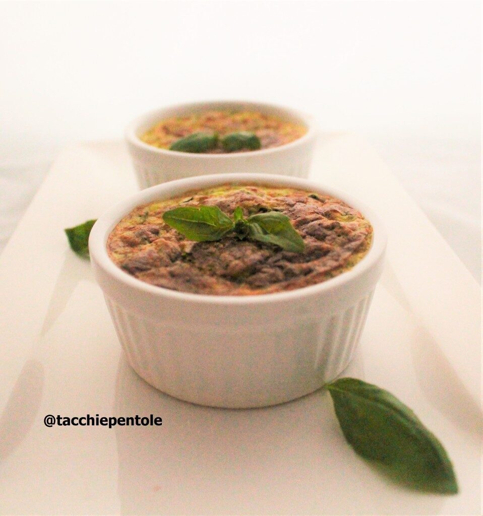 Flan di zucchina con cuore di brie