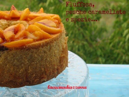 Fluffosa, pesche caramellate e spezie… #iomangiolafluffosa