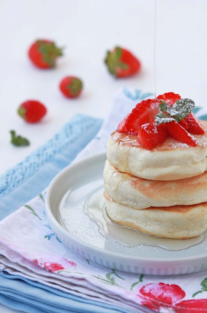Fluffy japanese pancakes light e senza lattosio