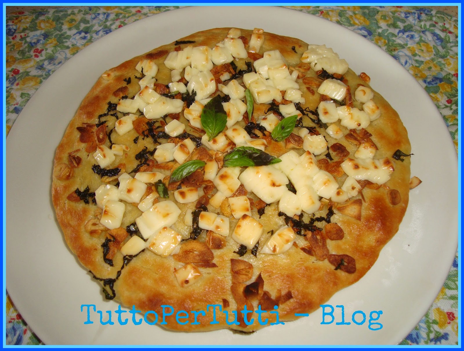 Focaccia aglio e basilico