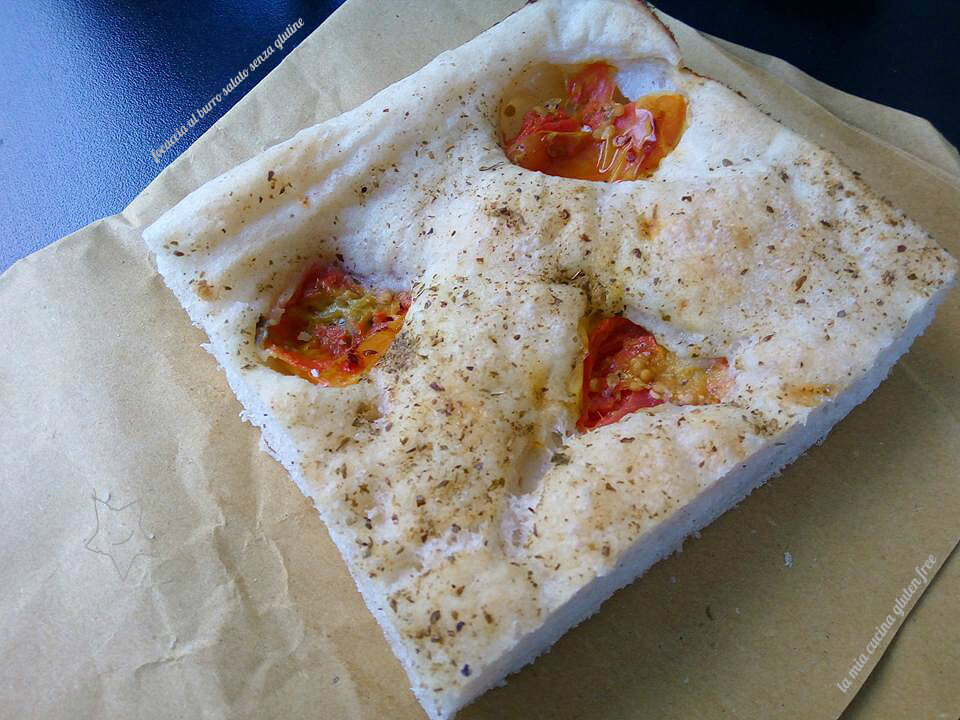 Focaccia al burro salato senza glutine