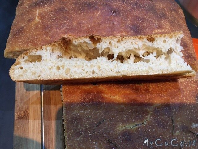 Focaccia al farro (lievitazione lunga) con i-companion e companion moulinex