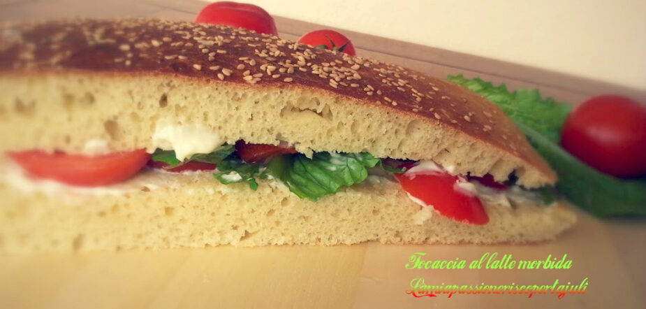 Focaccia al latte morbida