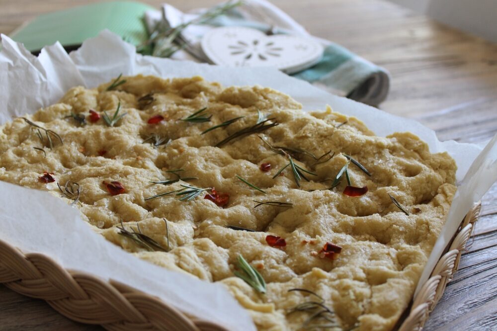 Focaccia al rosmarino piccantina
