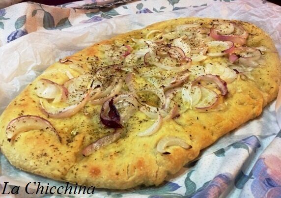 Focaccia alla cipolla di breme