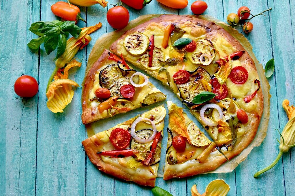 Focaccia all’ortolana, per una cena veloce…