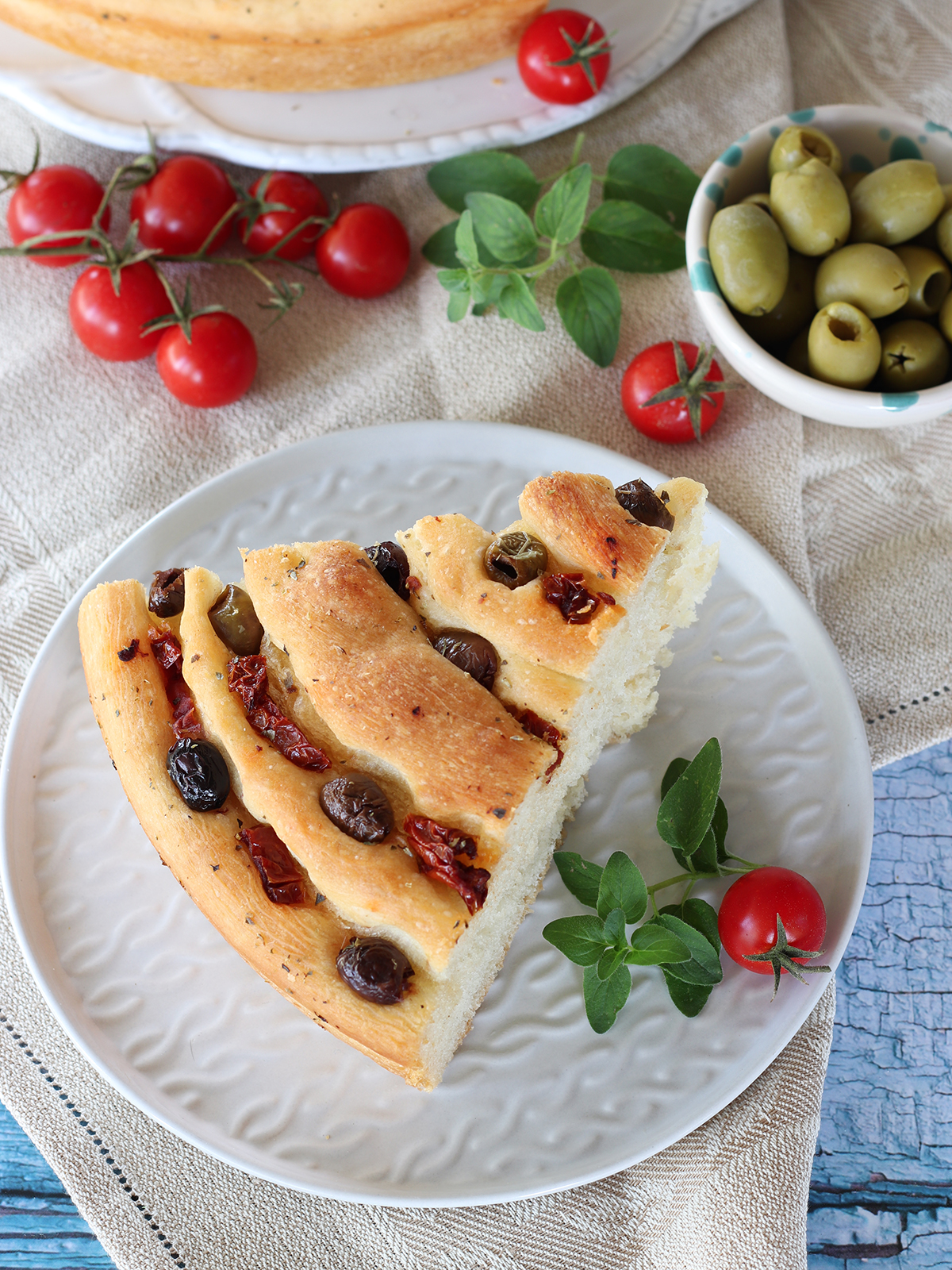 Focaccia arrotolata