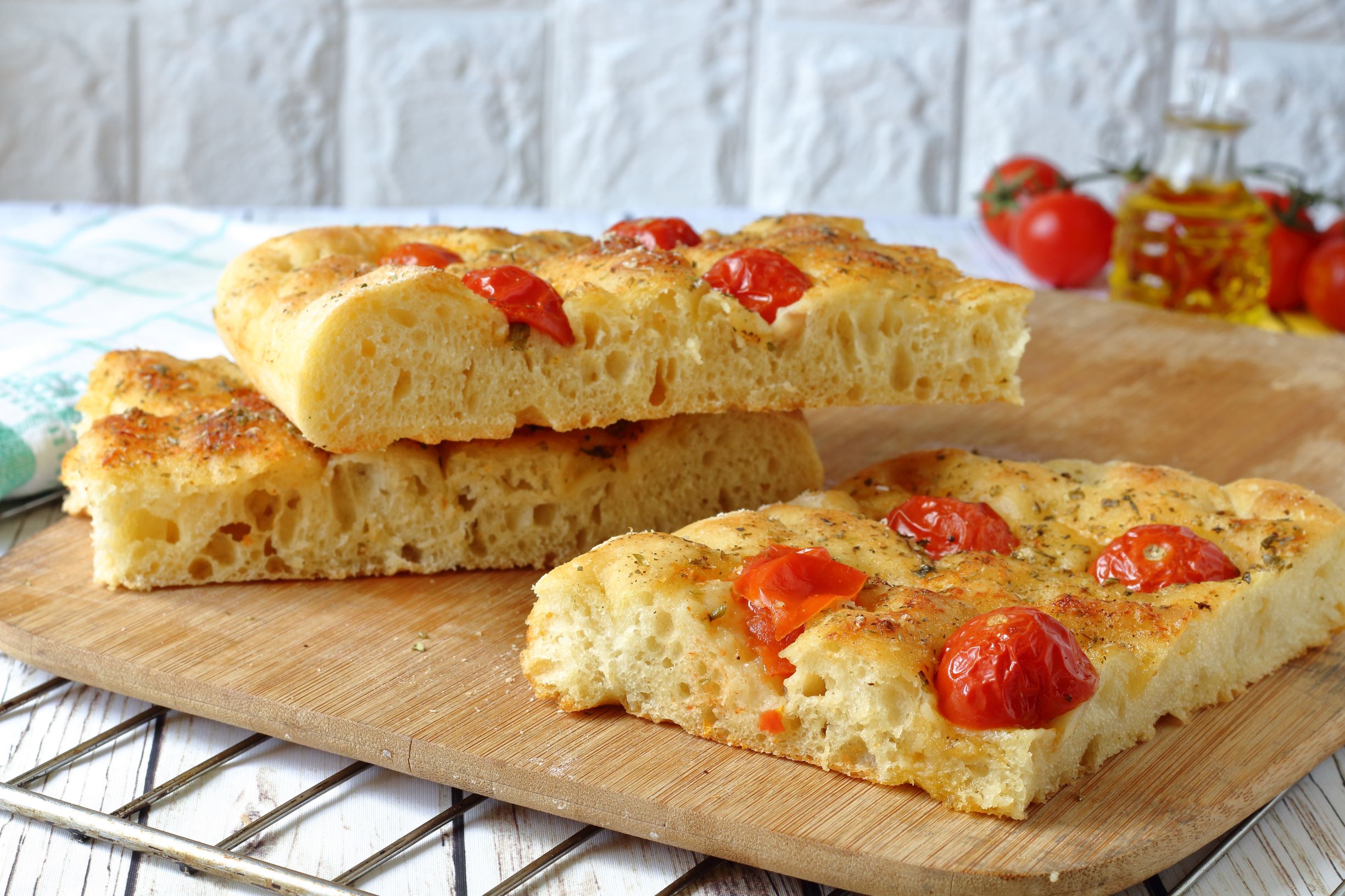 Focaccia barese con lievito madre