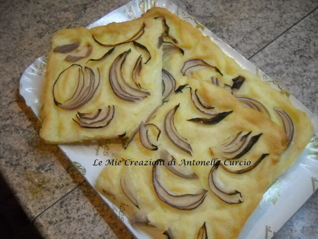 Focaccia con cipolla senza glutine