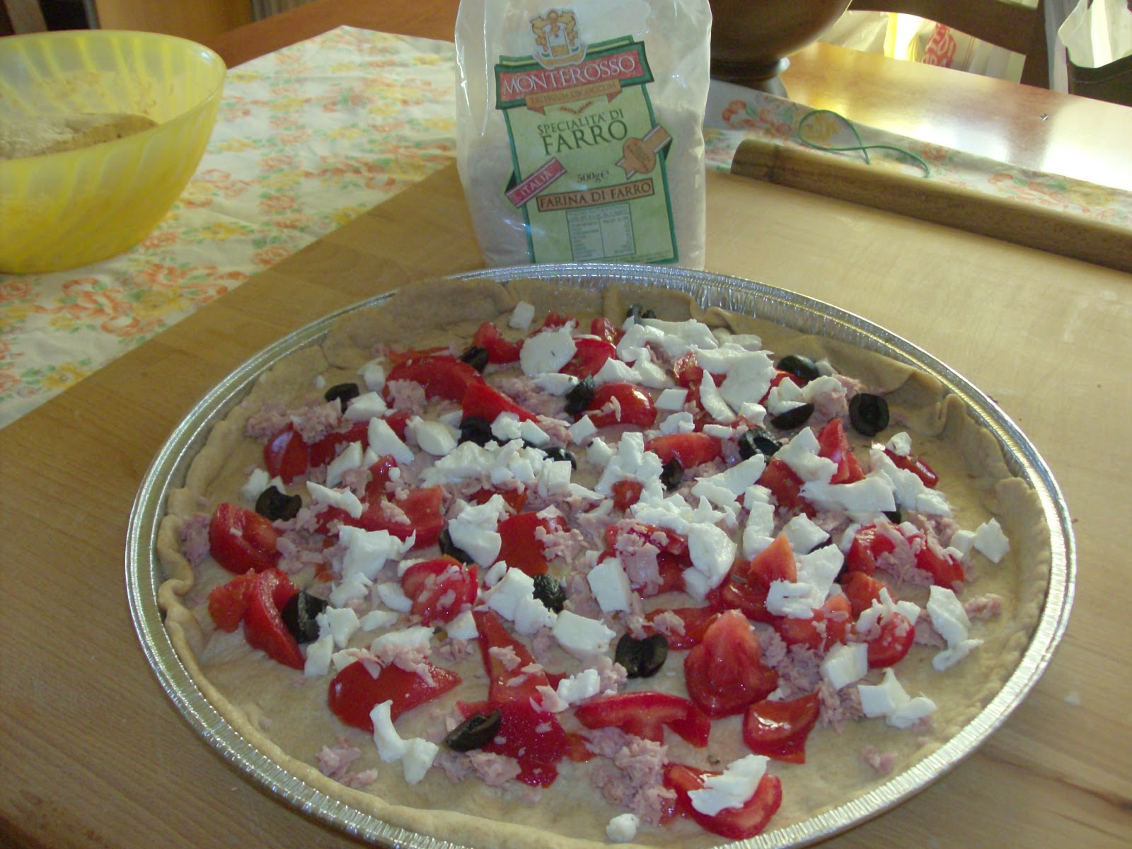 Focaccia con farina di farro
