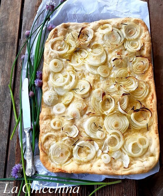 Focaccia con le cipolle
