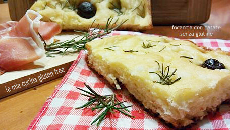 Focaccia con patate senza glutine