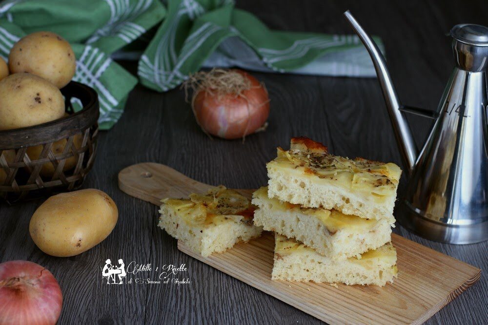 Focaccia con patate,cotta in padella