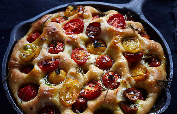 Focaccia con pomodorini
