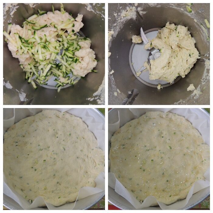 Focaccia con zucchine col bimby