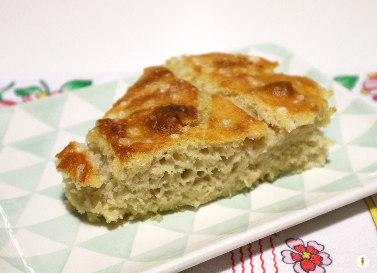 Focaccia di patate senza impasto