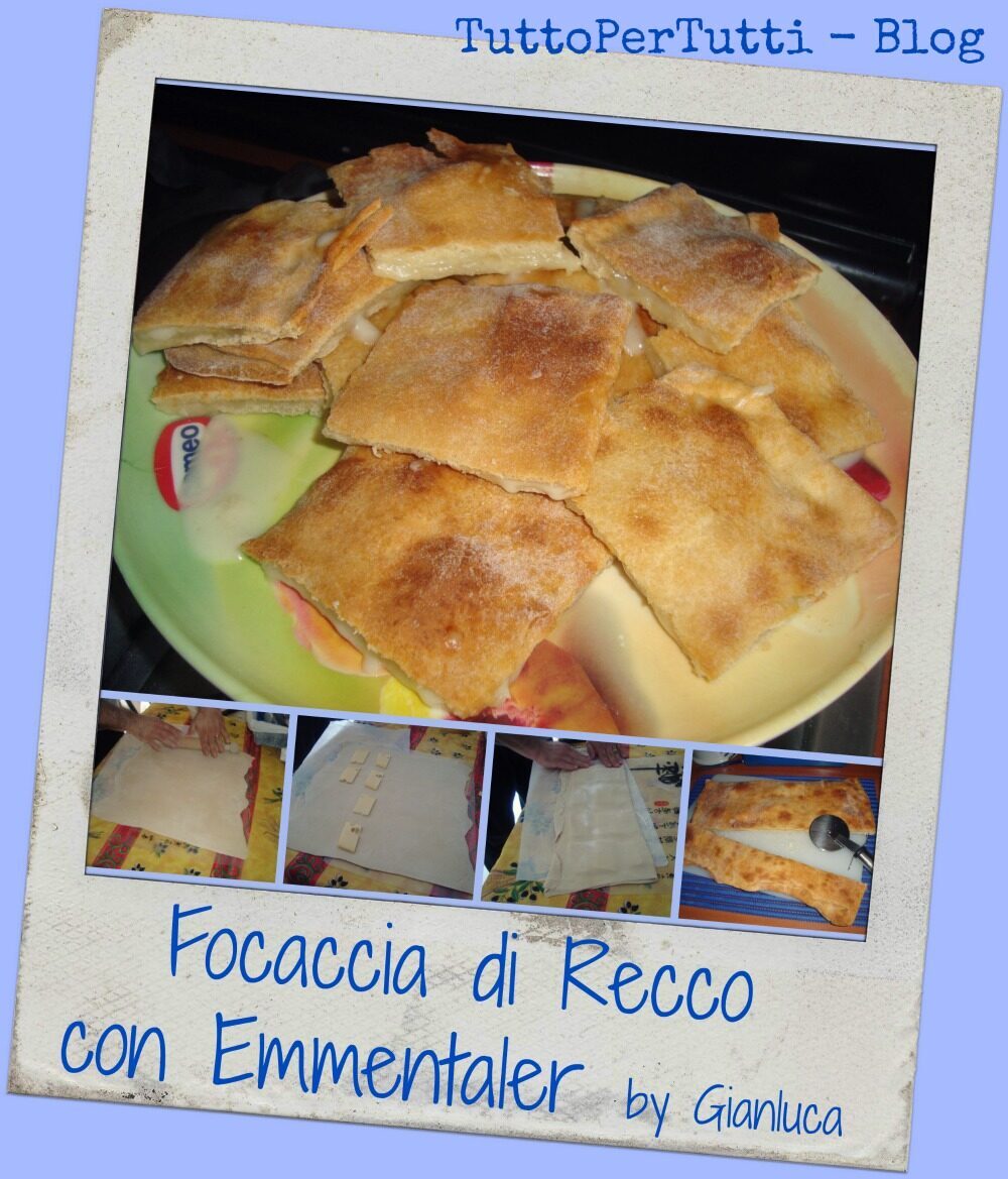 Focaccia di recco con formaggio emmentaler by gianluca
