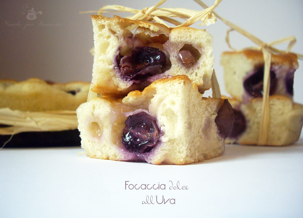 Focaccia dolce all’uva