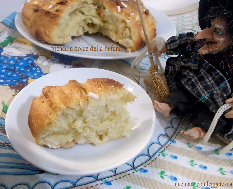 Focaccia dolce della befana – lievito madre
