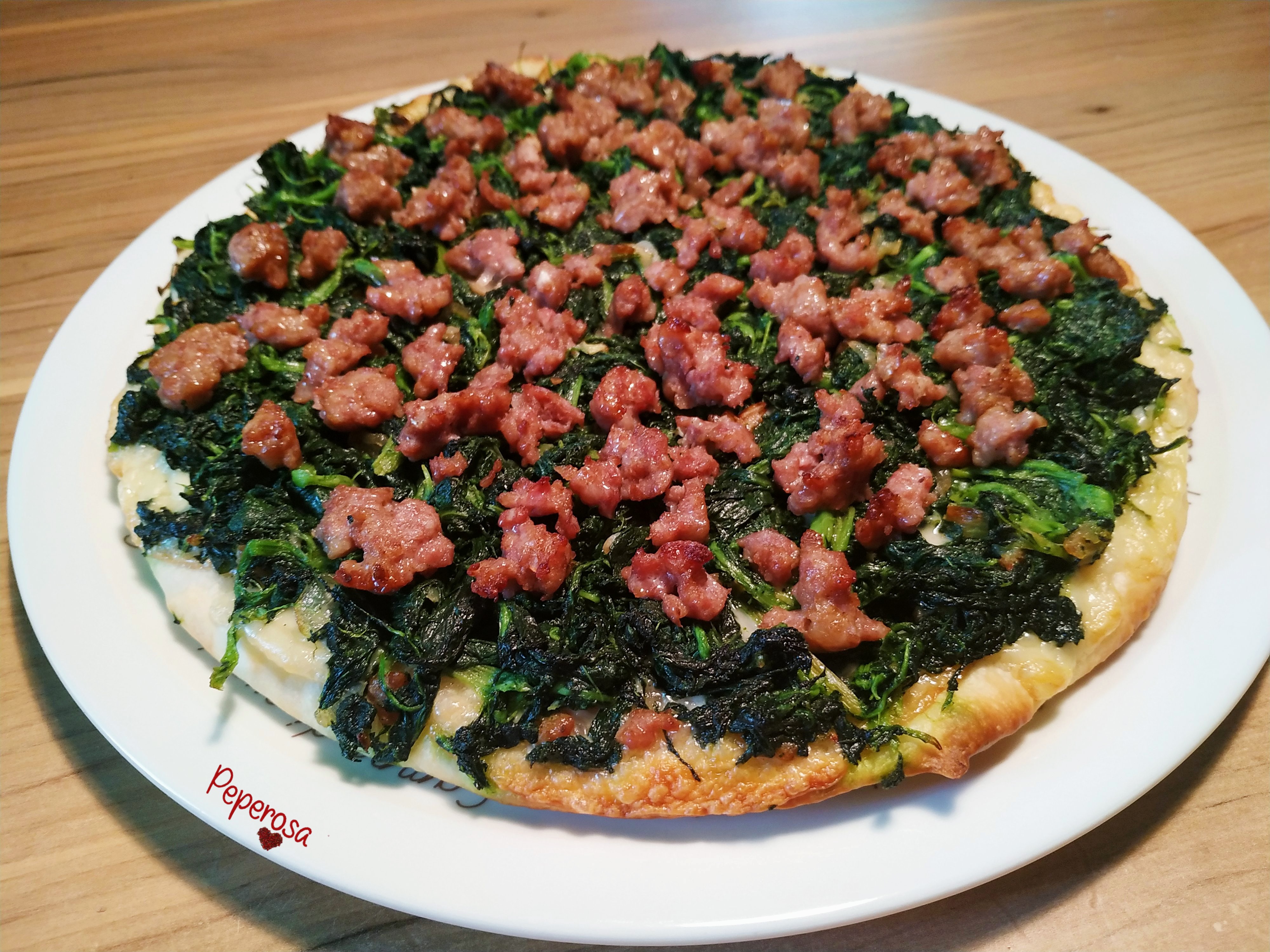 Focaccia friarielli e salsiccia