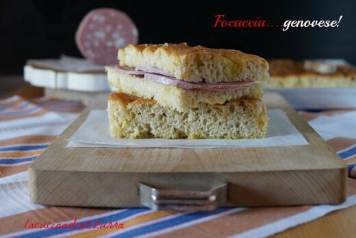 Focaccia genovese…merenda al sacco!