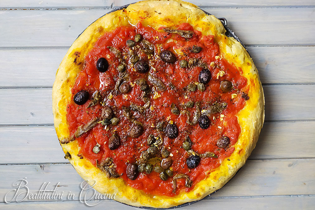 Focaccia ligure sardenaira di sanremo
