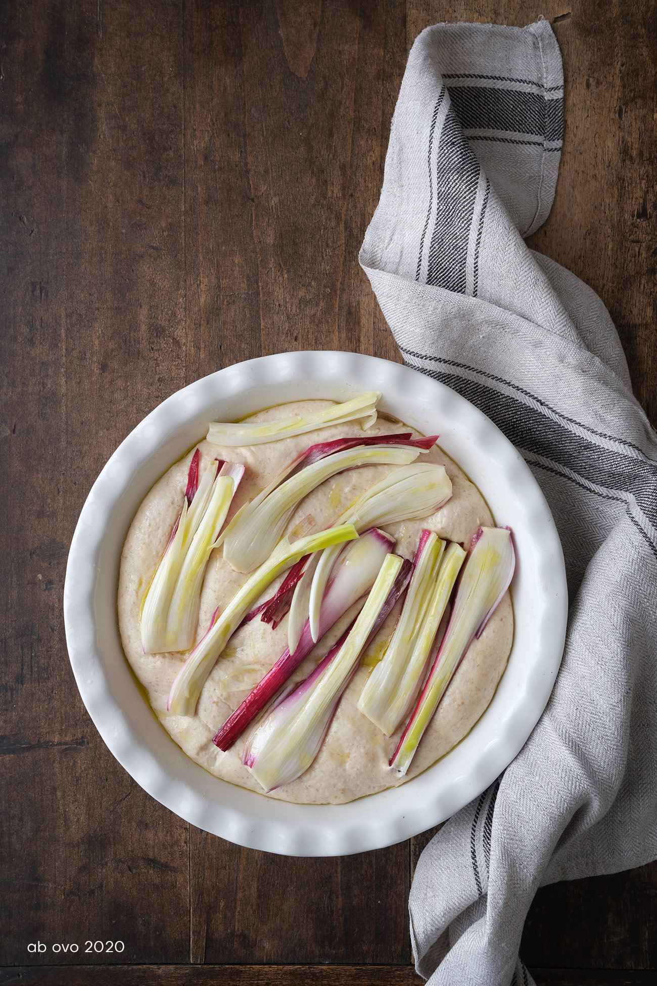 Focaccia morbida ai cipollotti