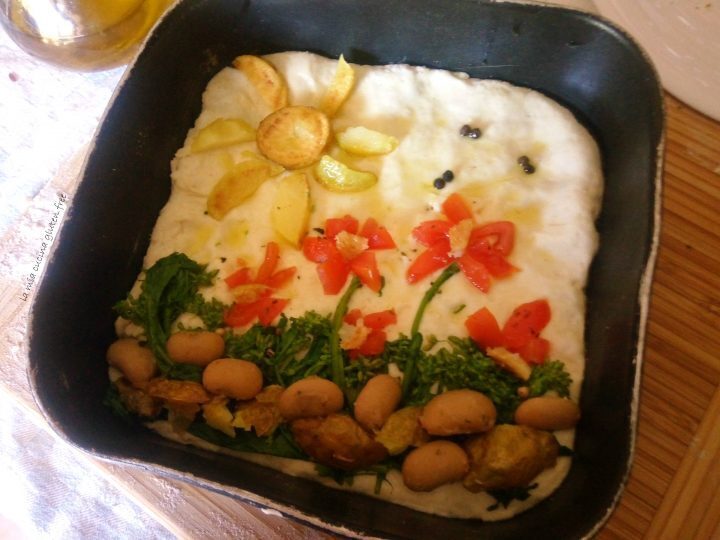 Focaccia primavera senza glutine