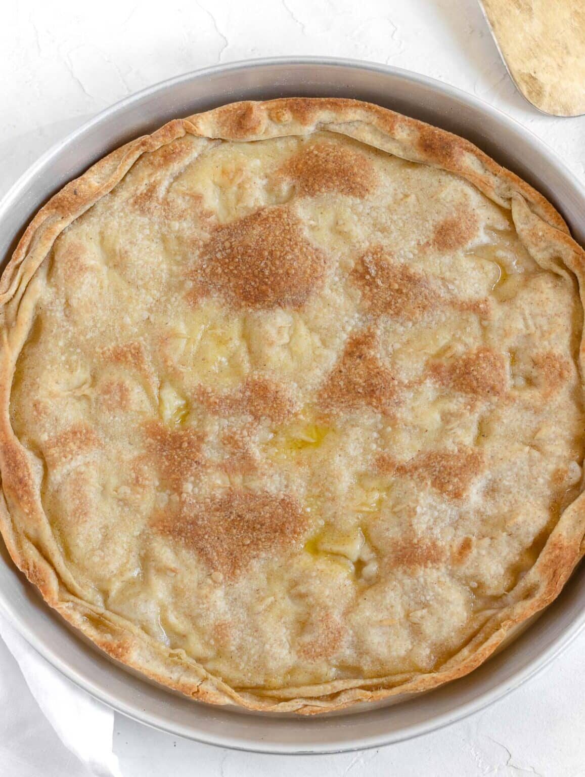 Focaccia ripiena con formaggio vegan