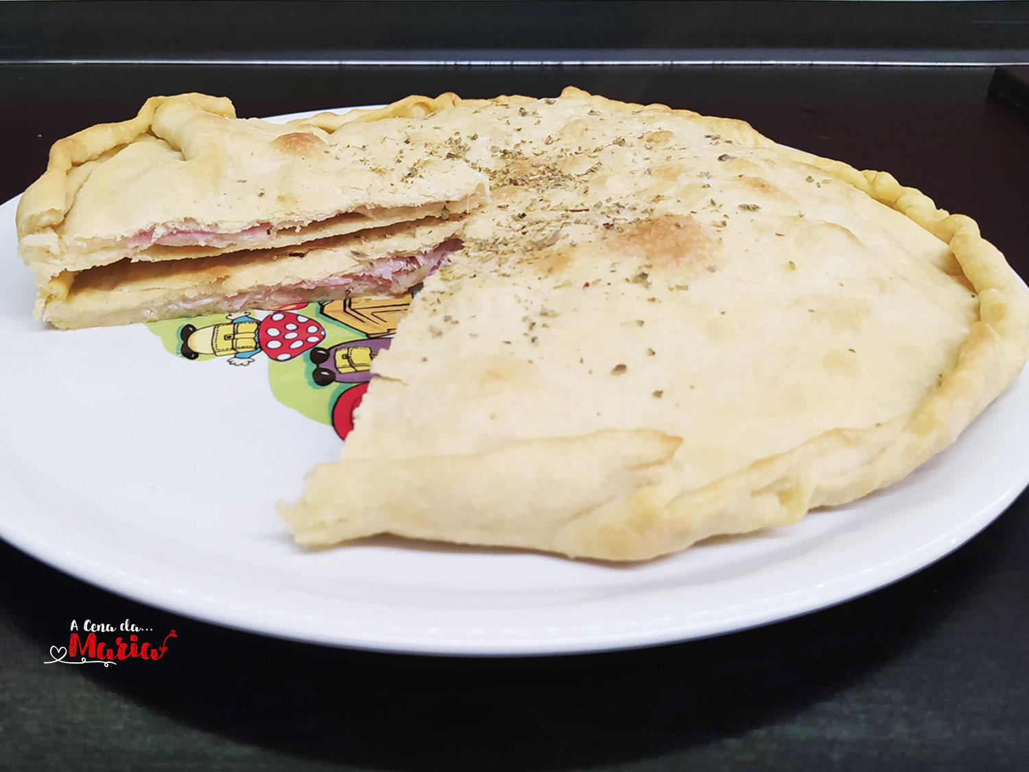 Focaccia ripiena cotto, mozzarella e funghi
