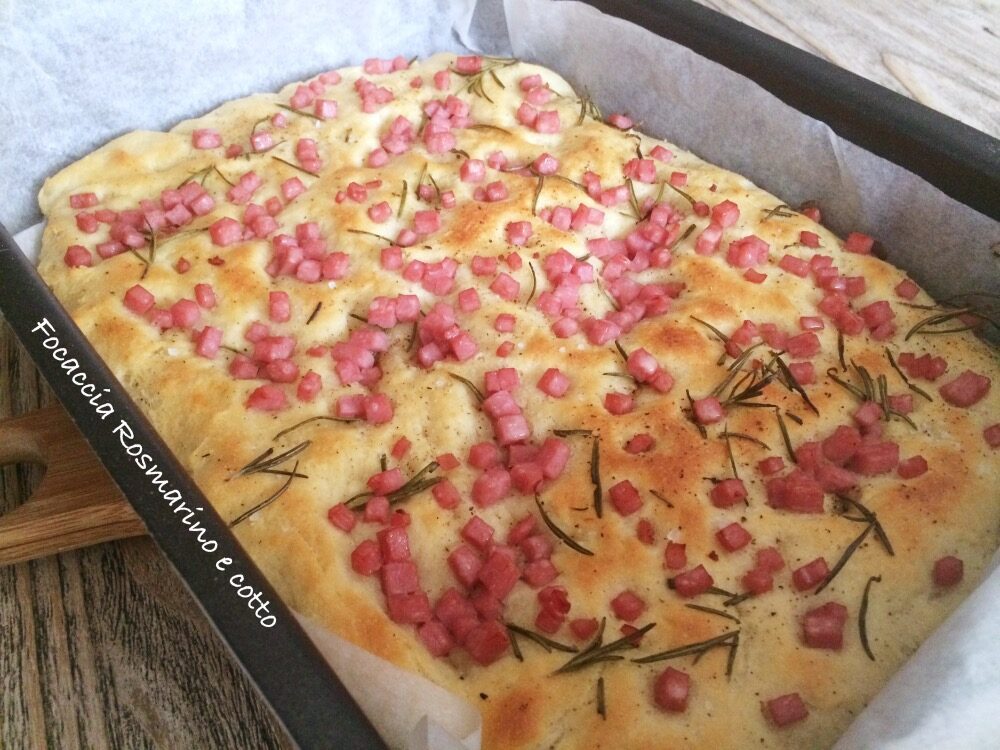 Focaccia rosmarino e cotto