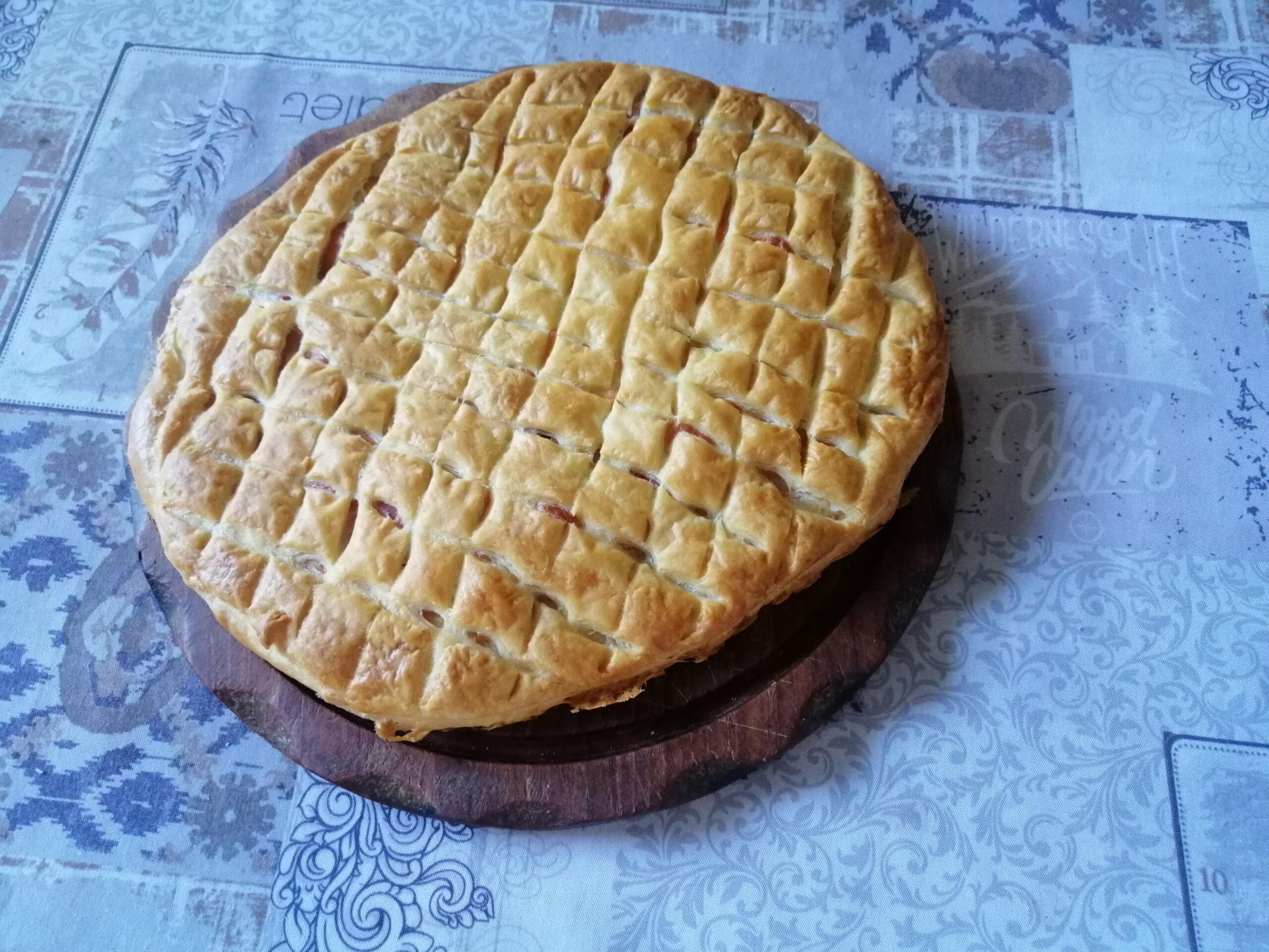 Focaccia rustica con prosciutto cotto