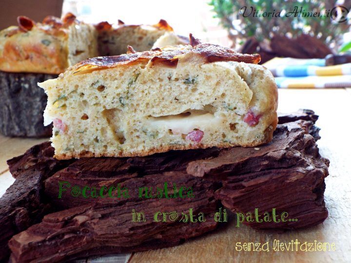 Focaccia rustica in crosta di patate…senza lievitazione
