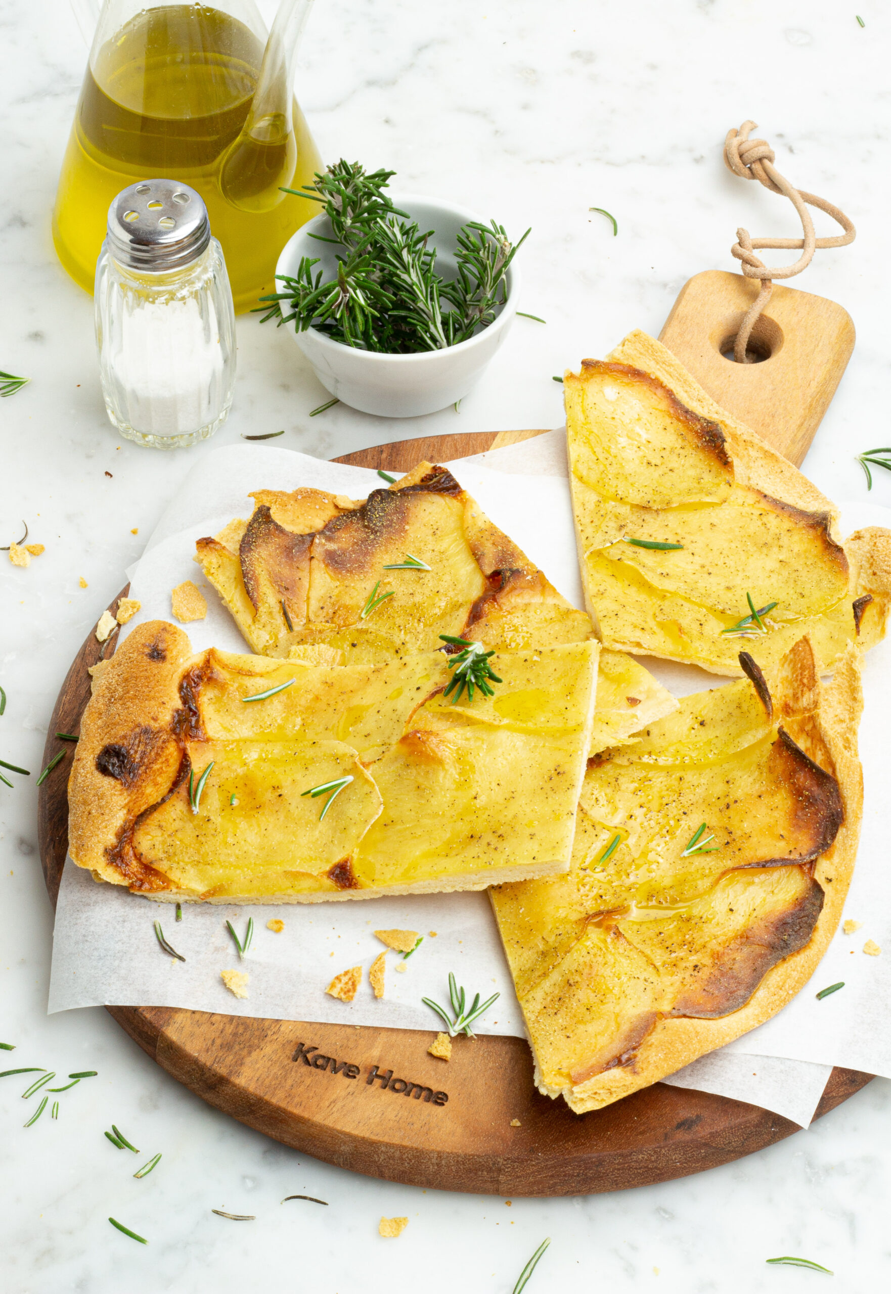 Focaccia sottile alle patate