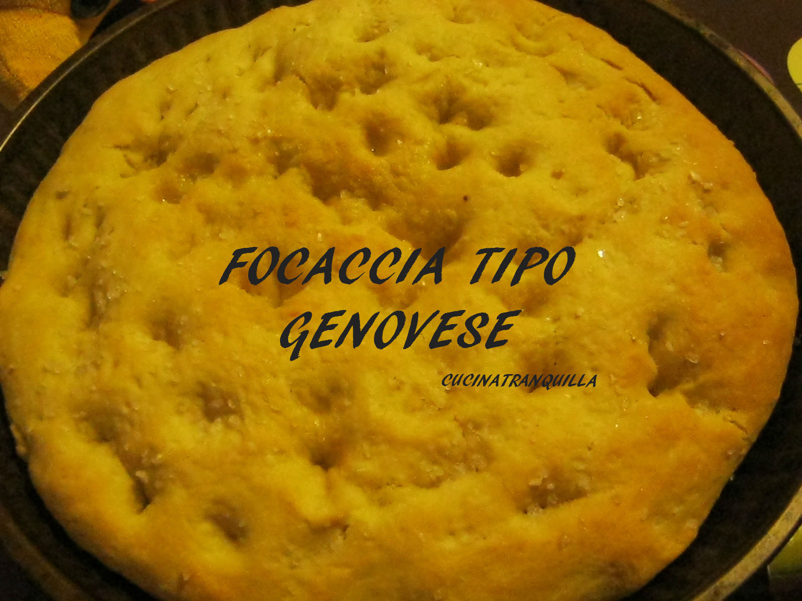 Focaccia tipo genovese
