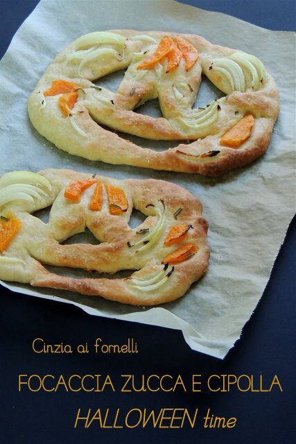 Focaccia zucca e cipolle