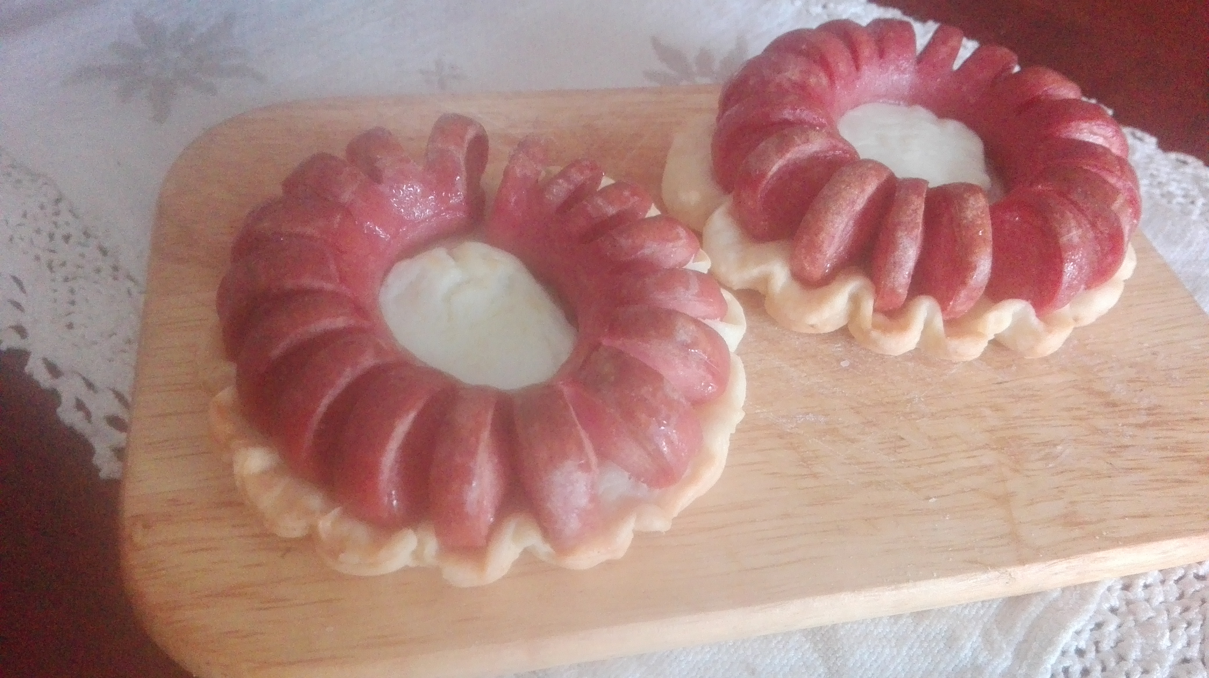 Focaccine ai wurstel