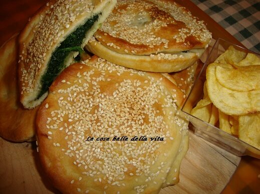 Focaccine con spinaci