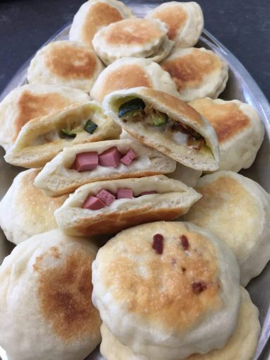 Focaccine in padella ripiene