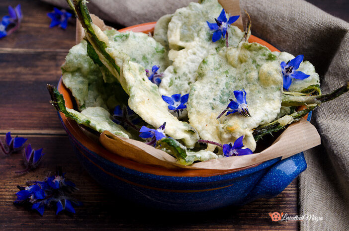 Foglie di borragine in pastella