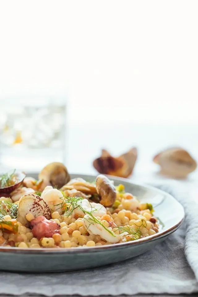 Fregola risottata con il pesce