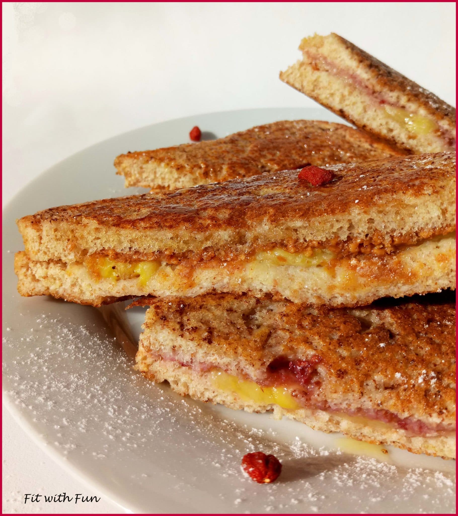 French toast fit ripieno dolce o salato