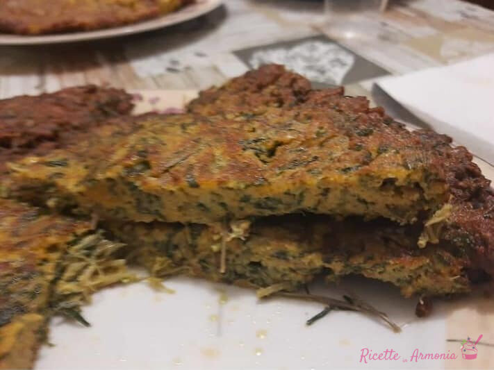 Frittata agli agretti o barba dei frati