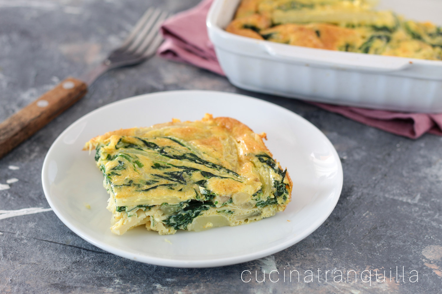 Frittata al forno con bietola