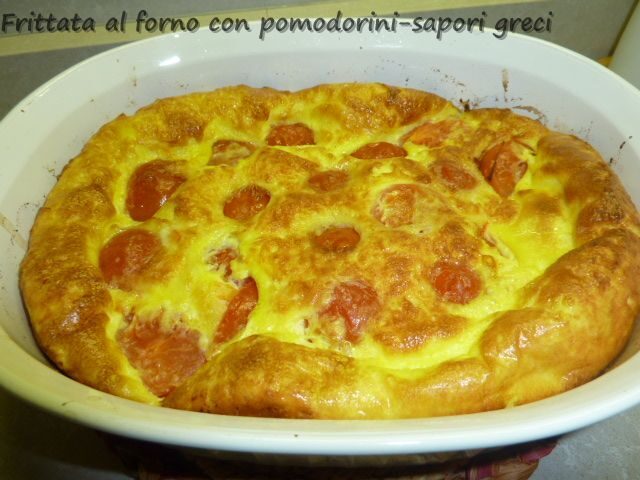 Frittata al forno con pomodorini