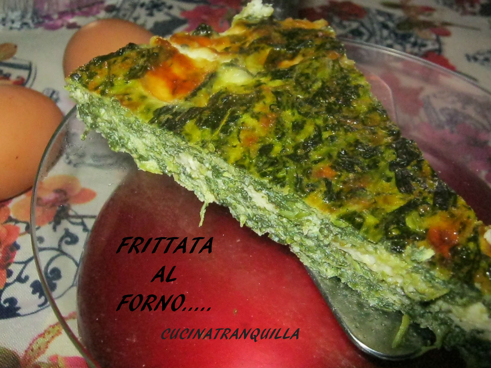 Frittata al forno con spinaci e stracchino