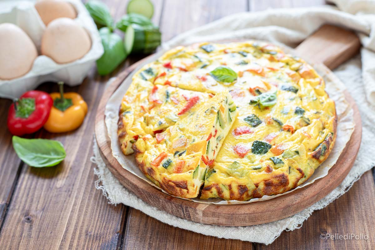 Frittata al forno con verdure e ricotta