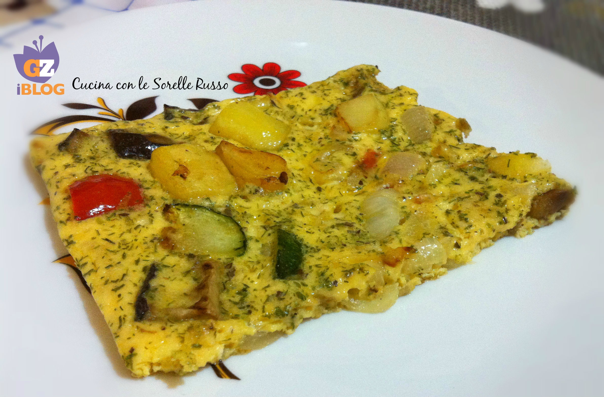 Frittata al forno di verdure grigliate